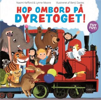 Børnebog med et dyreoptog