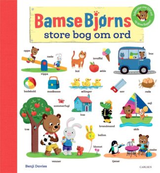 Bamse bjørn bog med ord