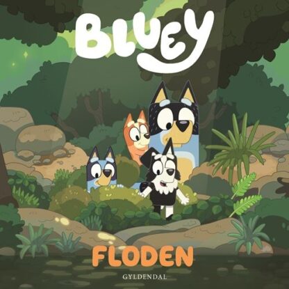 Børnebog om Bluey ved floden med sin familie