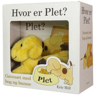 hvor er plet, gaveæske, bamse, børnebog, papbog, højtlæsning