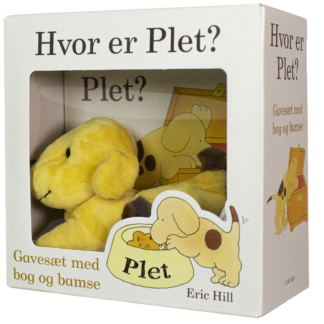 hvor er plet, gaveæske, bamse, børnebog, papbog, højtlæsning
