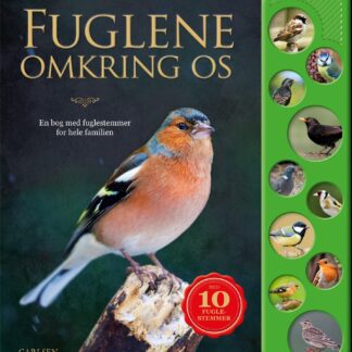 Fuglene omkring os fagbog for børn, papbog med lyd