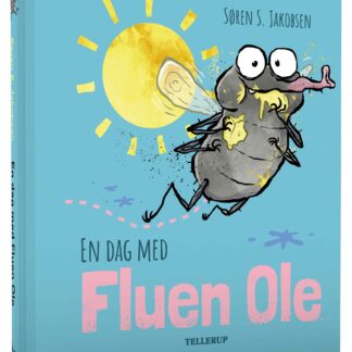 en dag med fluen ole er en papbog for de mindste børn. bogen har tykke sider, og er illustreret med mange billeder