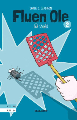 fluen ole får smæk, er anden bog i serien om fluen ole. læs-let bøger til børn