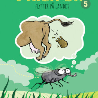 fluen ole flytter på landet er den femte bog i serien om fluen ole. fluen ole vil gerne ud og lugte til ko-lort. børnebogsserie fra ca. 5 år.