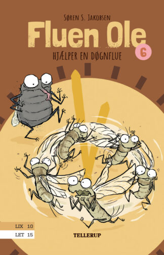 Fluen Ole hjælper en døgnflue er sjette bog i serien om den lille flue Ole. Ole bliver ked af det, og vil gerne hjælpe. børnebøger for børn fra ca. 5 år