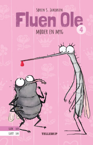 fluen ole møder en myg er fjerde historie om fluen ole. børnebogsserie til læs-let og højtlæsning