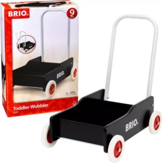 BRIO - Lære-gå-vogn, sort - 31351